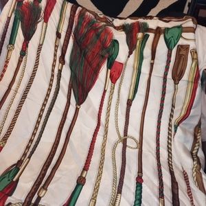 Scarf with equestrian racing whips